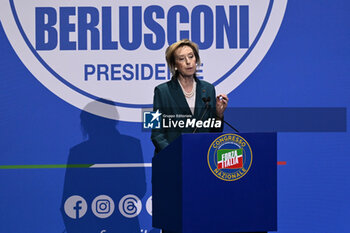 2024-02-24 - Letizia Moratti during the National Congress Forza Italia on 24 February 2024 at the Palazzo dei Congressi in Rome, Italy. -  NATIONAL CONGRESS FORZA ITALIA - NEWS - POLITICS