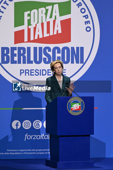 2024-02-24 - Letizia Moratti during the National Congress Forza Italia on 24 February 2024 at the Palazzo dei Congressi in Rome, Italy. -  NATIONAL CONGRESS FORZA ITALIA - NEWS - POLITICS