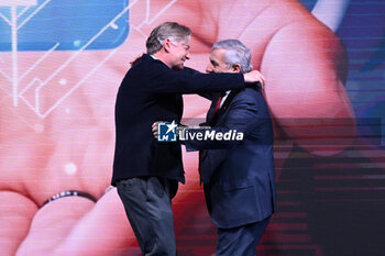 2024-02-24 - Antonio López-Istúriz White and Antonio Tajani during the National Congress Forza Italia on 24 February 2024 at the Palazzo dei Congressi in Rome, Italy. -  NATIONAL CONGRESS FORZA ITALIA - NEWS - POLITICS