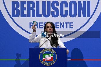 2024-02-24 - Licia Ronzulli during the National Congress Forza Italia on 24 February 2024 at the Palazzo dei Congressi in Rome, Italy. -  NATIONAL CONGRESS FORZA ITALIA - NEWS - POLITICS