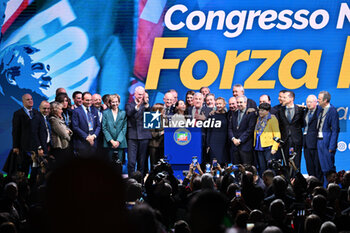 2024-02-24 - Final greetings during the National Congress Forza Italia on 24 February 2024 at the Palazzo dei Congressi in Rome, Italy. -  NATIONAL CONGRESS FORZA ITALIA - NEWS - POLITICS