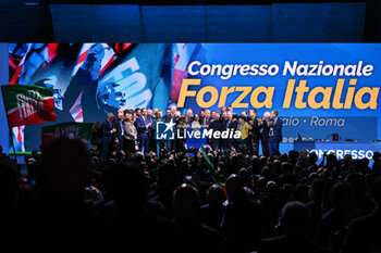 2024-02-24 - Final greetings during the National Congress Forza Italia on 24 February 2024 at the Palazzo dei Congressi in Rome, Italy. -  NATIONAL CONGRESS FORZA ITALIA - NEWS - POLITICS