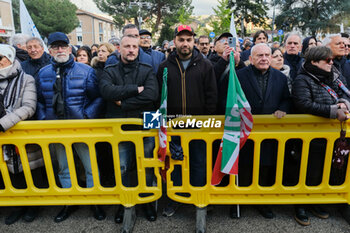 2024-04-19 - The public attends the rallyDuring the concluding rally of the centre-right candidate for the Basilicata regional . - UNITED CENTRE-RIGHT RALLY REGIONAL BASILICATA - NEWS - POLITICS