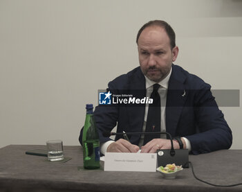 2024-05-02 - Gianpiero Zinzi Deputy of the Italian Republic during the presentation of the party leaga candidates in naples for the european elections 2024 - PRESENTATION OF THE PARTY LEAGA CANDIDATES IN NAPLES FOR THE EUROPEAN ELECTIONS 2024 - NEWS - POLITICS