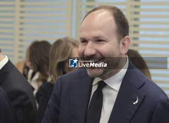 2024-05-02 - Gianpiero Zinzi Deputy of the Italian Republic during the presentation of the party leaga candidates in naples for the european elections 2024 - PRESENTATION OF THE PARTY LEAGA CANDIDATES IN NAPLES FOR THE EUROPEAN ELECTIONS 2024 - NEWS - POLITICS