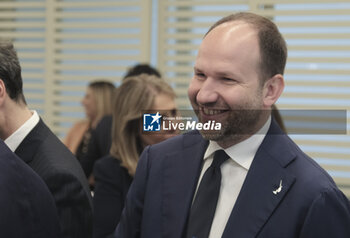 2024-05-02 - Gianpiero Zinzi Deputy of the Italian Republic during the presentation of the party leaga candidates in naples for the european elections 2024 - PRESENTATION OF THE PARTY LEAGA CANDIDATES IN NAPLES FOR THE EUROPEAN ELECTIONS 2024 - NEWS - POLITICS