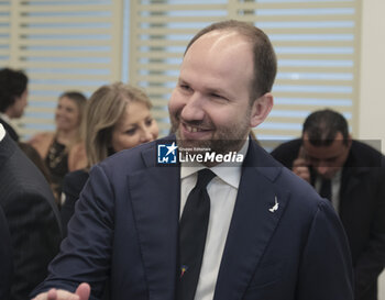 2024-05-02 - Gianpiero Zinzi Deputy of the Italian Republic during the presentation of the party leaga candidates in naples for the european elections 2024 - PRESENTATION OF THE PARTY LEAGA CANDIDATES IN NAPLES FOR THE EUROPEAN ELECTIONS 2024 - NEWS - POLITICS