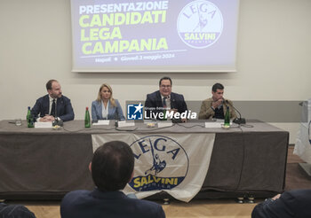 presentation of the party leaga candidates in naples for the european elections 2024 - NEWS - POLITICS