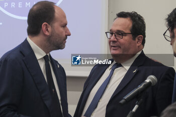 2024-05-02 - Senator of the Italian Republic and State Secretary at the Ministry of Labour and Social Policy Claudio Durigon during the presentation of the party leaga candidates in naples for the european elections 2024 - PRESENTATION OF THE PARTY LEAGA CANDIDATES IN NAPLES FOR THE EUROPEAN ELECTIONS 2024 - NEWS - POLITICS