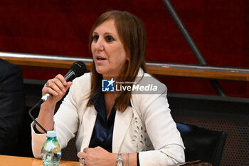 2024-05-06 - Alessandra Zedda candidate for Mayor of Cagliari. Photo Gianluca Zuddas/LiveMedia. - MEETING OF CANDIDATES FOR MAYOR OF CAGLIARI - NEWS - POLITICS
