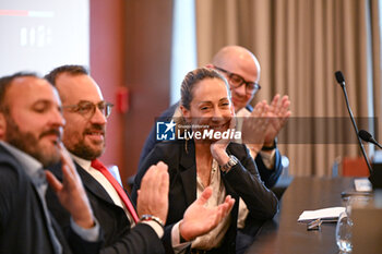 2024-05-16 - Arianna Meloni. Photo Gianluca Zuddas/LiveMedia. - SALVATORE DEIDDA'S EUROPEAN PARLIAMENT CANDIDACY PRESENTATION - NEWS - POLITICS