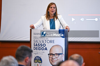 2024-05-16 - Alessandra Zedda candidate for Mayor of Cagliari. Photo Gianluca Zuddas/LiveMedia. - SALVATORE DEIDDA'S EUROPEAN PARLIAMENT CANDIDACY PRESENTATION - NEWS - POLITICS