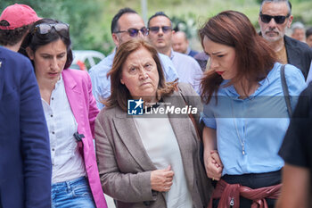 2024-05-27 - Elly Schlein and Lucia annunziata journalist and Jasmine Cristallo candidate for EU elections - ELLY SCHLEIN VISITS CALABRIAN SOLIDARITY CENTRE - NEWS - POLITICS