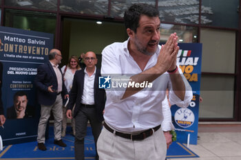 2024-05-27 - the meeting of The Minister of Transport and Infrastructure and Deputy Prime Minister, Matteo Salvin with his electorate for the European elections 2024 in Salerno. - EUROPEAN ELECTIONS 2024, MATTEO SALVINI IN SALERNO - NEWS - POLITICS