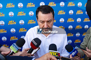 2024-05-30 - Matteo Salvini at Catanzaro European elections rally - MATTEO SALVINI EUROPEAN ELECTIONS RALLY AT CATANZARO - NEWS - POLITICS