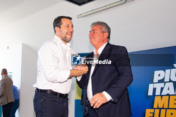 2024-05-30 - Matteo Salvini aNd filippo Mancuso at Catanzaro European elections rally - MATTEO SALVINI EUROPEAN ELECTIONS RALLY AT CATANZARO - NEWS - POLITICS