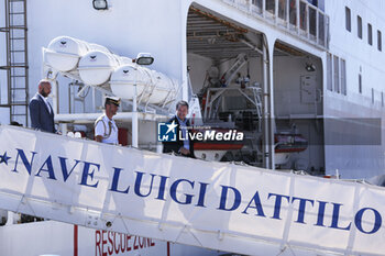 2024-05-31 - Infrastructure and transport Minister Matteo Salvini at the meeting “L’Italia dei Si 2023 - 2032 Progetti e grandi opere in Italia” on board of the Coast Guard ship “Luigi Dattilo “ in Messina - “L’ITALIA DEI Sì 2023-2032 - PROGETTI E GRANDI OPERE IN ITALIA” - NEWS - POLITICS