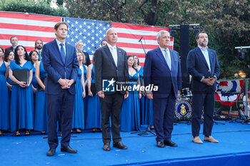 2024-06-27 - Jeffrey Prescott, Jack Markell, Antonio Tajani, Matteo Salvini - RECEPTION FOR THE AMERICAN INDEPENDENCE DAY - NEWS - POLITICS