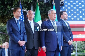 2024-06-27 - Jeffrey Prescott, Jack Markell, Antonio Tajani, Matteo Salvini - RECEPTION FOR THE AMERICAN INDEPENDENCE DAY - NEWS - POLITICS