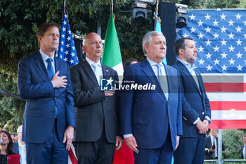 2024-06-27 - Jeffrey Prescott, Jack Markell, Antonio Tajani, Matteo Salvini - RECEPTION FOR THE AMERICAN INDEPENDENCE DAY - NEWS - POLITICS