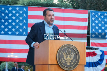 2024-06-27 - Matteo Salvini, Minister of Infrastructure and Transport - RECEPTION FOR THE AMERICAN INDEPENDENCE DAY - NEWS - POLITICS