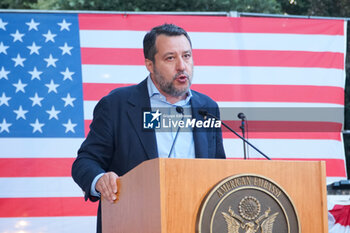 2024-06-27 - Matteo Salvini, Minister of Infrastructure and Transport - RECEPTION FOR THE AMERICAN INDEPENDENCE DAY - NEWS - POLITICS