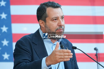 2024-06-27 - Matteo Salvini, Minister of Infrastructure and Transport - RECEPTION FOR THE AMERICAN INDEPENDENCE DAY - NEWS - POLITICS