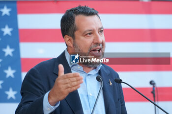 2024-06-27 - Matteo Salvini, Minister of Infrastructure and Transport - RECEPTION FOR THE AMERICAN INDEPENDENCE DAY - NEWS - POLITICS