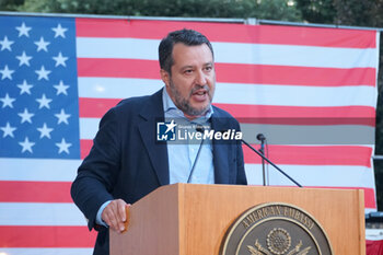 2024-06-27 - Matteo Salvini, Minister of Infrastructure and Transport - RECEPTION FOR THE AMERICAN INDEPENDENCE DAY - NEWS - POLITICS