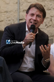 2024-06-28 - 5-star movement leader Giuseppe Conte in Naples to discuss civil rights On the last day of the pride park event on the eve of tomorrow's Naples pride - NAPOLI PRIDE PARK CONVENTION WITH ELLY SCHLEIN AND GIUSEPPE CONTE - NEWS - POLITICS