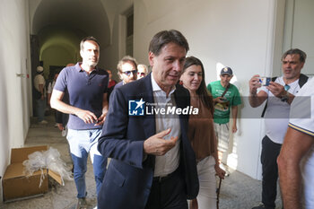 2024-06-28 - 5-star movement leader Giuseppe Conte in Naples to discuss civil rights On the last day of the pride park event on the eve of tomorrow's Naples pride - NAPOLI PRIDE PARK CONVENTION WITH ELLY SCHLEIN AND GIUSEPPE CONTE - NEWS - POLITICS