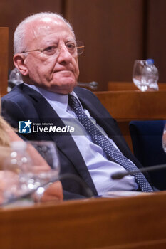 2024-07-08 - Extraordinary session of the Campania Council to vote on the request for the referendum to abrogate the differentiated autonomy in photo Vincenzo De Luca - CAMPANIA COUNCIL, EQUEST FOR THE REFERENDUM TO ABROGATE THE DIFFERENTIATED AUTONOMY  - NEWS - POLITICS