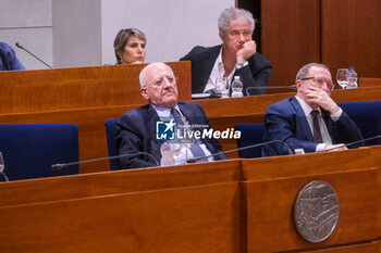 2024-07-08 - Extraordinary session of the Campania Council to vote on the request for the referendum to abrogate the differentiated autonomy in photo Vincenzo De Luca - CAMPANIA COUNCIL, EQUEST FOR THE REFERENDUM TO ABROGATE THE DIFFERENTIATED AUTONOMY  - NEWS - POLITICS