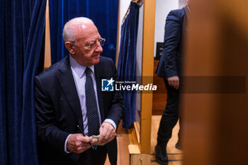 2024-07-08 - Extraordinary session of the Campania Council to vote on the request for the referendum to abrogate the differentiated autonomy in photo Vincenzo De Luca - CAMPANIA COUNCIL, EQUEST FOR THE REFERENDUM TO ABROGATE THE DIFFERENTIATED AUTONOMY  - NEWS - POLITICS