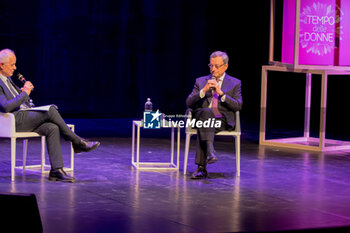 2024-09-12 - Lucio Fontana interviews Mario Draghi, President of the European Central Bank, on the stage of Tempo Donne 2024 at the Triennale - MARIO DRAGHI GUEST AND INTERVIEW AT THE TIME OF WOMEN 2024 IN TRIENNALE - NEWS - POLITICS