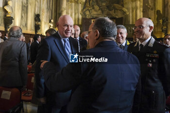 2024-10-17 - The Minister of Justice of the Meloni government, Carlo Nordio, in Naples for the conference Legal and social scenarios of gender violence: from repression to perception and prevention of the phenomenon conference organised by the Court of Appeal of Naples and the Attorney General's Office - CARLO NORDIO IN NAPLES  - NEWS - POLITICS