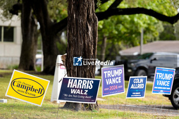 2024-11-05 - Voters in the Texas Capital were met with short lines at most polling places across the metropolitan area on the morning of Election Day, as more than 9 million Texans took advantage of the state’s early voting period. - VOTING DAY - UNITED STATES PRESIDENTIAL ELECTION IN TEXAS - NEWS - POLITICS