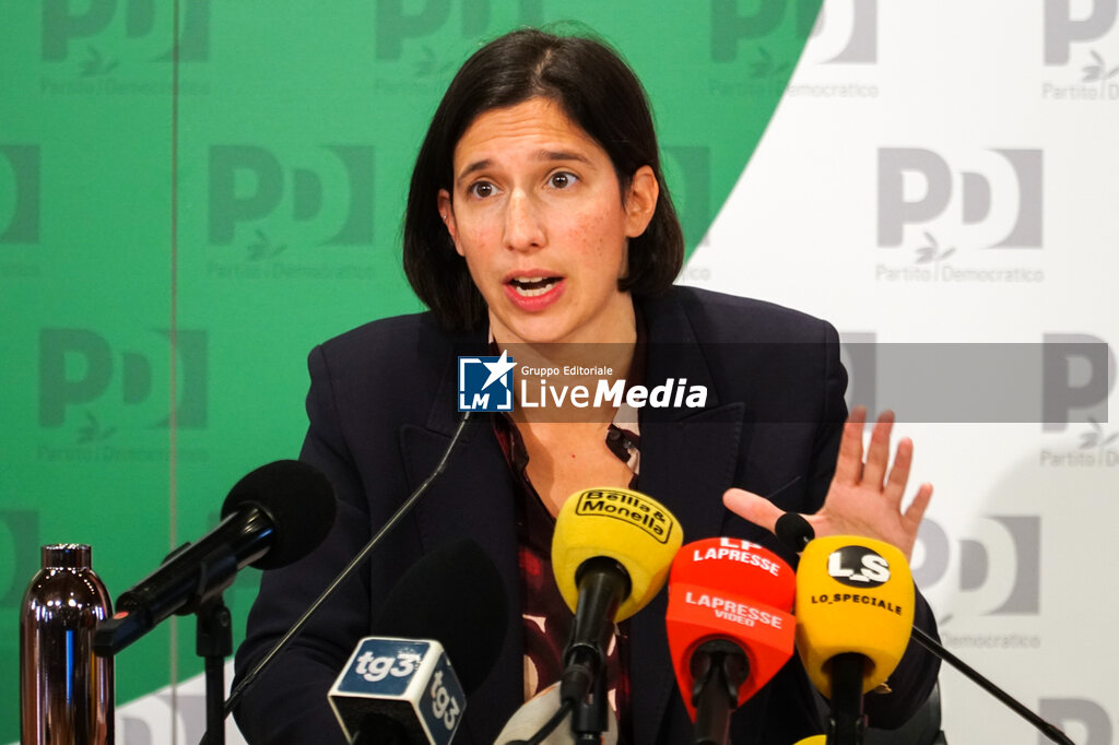  Press conference by Elly Schlein, secretary of the Democratic Party, after the victory by the center-left in the regional elections of Emilia Romagna and Umbria - NEWS - POLITICS