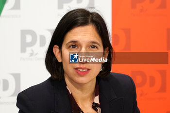 2024-11-20 - Elly Schlein, PD -  PRESS CONFERENCE BY ELLY SCHLEIN, SECRETARY OF THE DEMOCRATIC PARTY, AFTER THE VICTORY BY THE CENTER-LEFT IN THE REGIONAL ELECTIONS OF EMILIA ROMAGNA AND UMBRIA - NEWS - POLITICS