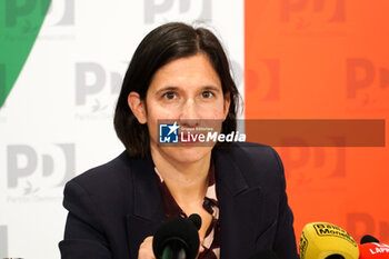 2024-11-20 - Elly Schlein, PD -  PRESS CONFERENCE BY ELLY SCHLEIN, SECRETARY OF THE DEMOCRATIC PARTY, AFTER THE VICTORY BY THE CENTER-LEFT IN THE REGIONAL ELECTIONS OF EMILIA ROMAGNA AND UMBRIA - NEWS - POLITICS