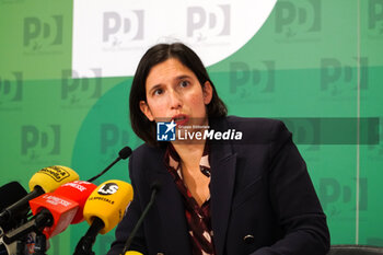 2024-11-20 - Elly Schlein, PD -  PRESS CONFERENCE BY ELLY SCHLEIN, SECRETARY OF THE DEMOCRATIC PARTY, AFTER THE VICTORY BY THE CENTER-LEFT IN THE REGIONAL ELECTIONS OF EMILIA ROMAGNA AND UMBRIA - NEWS - POLITICS