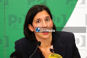 2024-11-20 - Elly Schlein, PD -  PRESS CONFERENCE BY ELLY SCHLEIN, SECRETARY OF THE DEMOCRATIC PARTY, AFTER THE VICTORY BY THE CENTER-LEFT IN THE REGIONAL ELECTIONS OF EMILIA ROMAGNA AND UMBRIA - NEWS - POLITICS