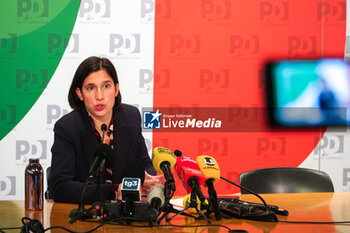 2024-11-20 - Elly Schlein, PD -  PRESS CONFERENCE BY ELLY SCHLEIN, SECRETARY OF THE DEMOCRATIC PARTY, AFTER THE VICTORY BY THE CENTER-LEFT IN THE REGIONAL ELECTIONS OF EMILIA ROMAGNA AND UMBRIA - NEWS - POLITICS