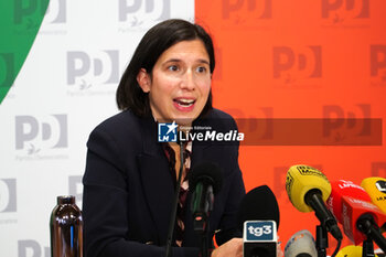 2024-11-20 - Elly Schlein, PD -  PRESS CONFERENCE BY ELLY SCHLEIN, SECRETARY OF THE DEMOCRATIC PARTY, AFTER THE VICTORY BY THE CENTER-LEFT IN THE REGIONAL ELECTIONS OF EMILIA ROMAGNA AND UMBRIA - NEWS - POLITICS