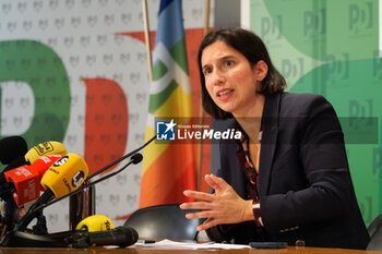 2024-11-20 - Elly Schlein, PD -  PRESS CONFERENCE BY ELLY SCHLEIN, SECRETARY OF THE DEMOCRATIC PARTY, AFTER THE VICTORY BY THE CENTER-LEFT IN THE REGIONAL ELECTIONS OF EMILIA ROMAGNA AND UMBRIA - NEWS - POLITICS