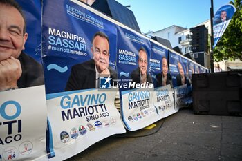 2024-06-03 - Manifesti - CHIUSURA CAMPAGNA ELETTORALE GAVINO MARIOTTI SINDACO SASSARI - REPORTAGE - POLITICS