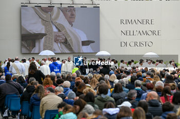2024-04-28 - The big ledwall of St. Mark's Square - VISIT OF HOLY FATHER POPE FRANCIS TO VENICE. - NEWS - RELIGION