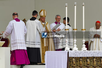 2024-04-28 - Pope Francis speaks during the the celebration of Holy Mass in St. Mark's Square - VISIT OF HOLY FATHER POPE FRANCIS TO VENICE. - NEWS - RELIGION