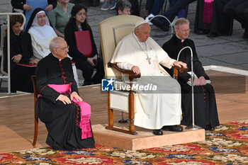 2024-09-25 - Pope Francis during the General Weekly Audience, 25 September 2024 at the Paul VI Audience Hall, Vatican City, Vatican. - POPE FRANCIS GENERAL WEEKLY AUDIENCE - NEWS - RELIGION