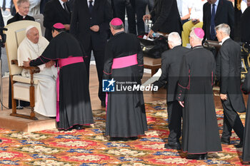 2024-09-25 - Pope Francis during the General Weekly Audience, 25 September 2024 at the Paul VI Audience Hall, Vatican City, Vatican. - POPE FRANCIS GENERAL WEEKLY AUDIENCE - NEWS - RELIGION